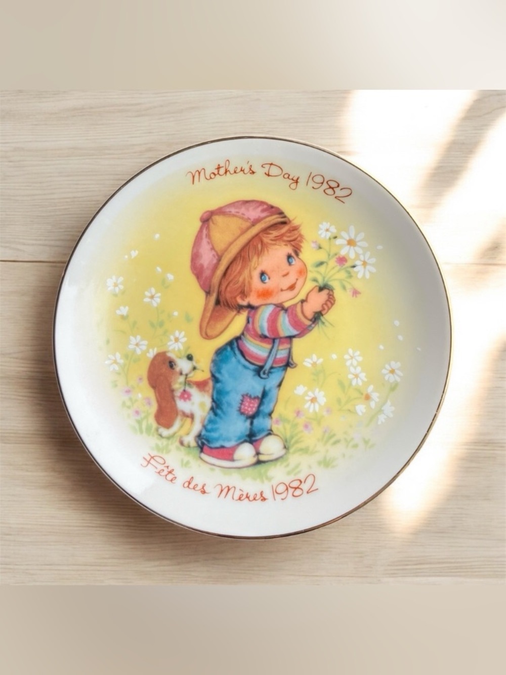 Vintage Avon Little Things Mother's Day Decorative Plate 1982 Collectible
